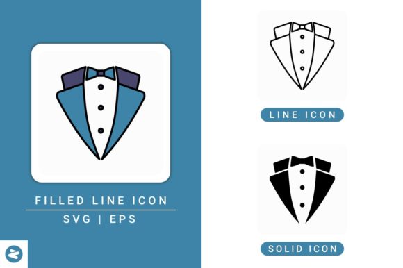 Butler Icons Set: A Professional Graphic Design Asset for Modern Branding