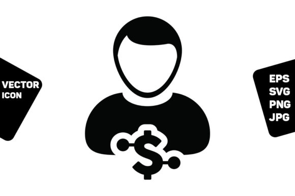 Coin Icon Vector Digital Dollar Currency: A Graphic Design Asset for Local Business Branding