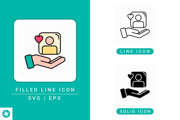 Customer Service Icons Set: A Modern Graphic Design Asset for Branding