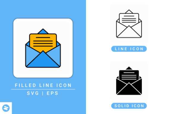 Email Icons Set: A Versatile Graphic Design Asset for Modern Branding