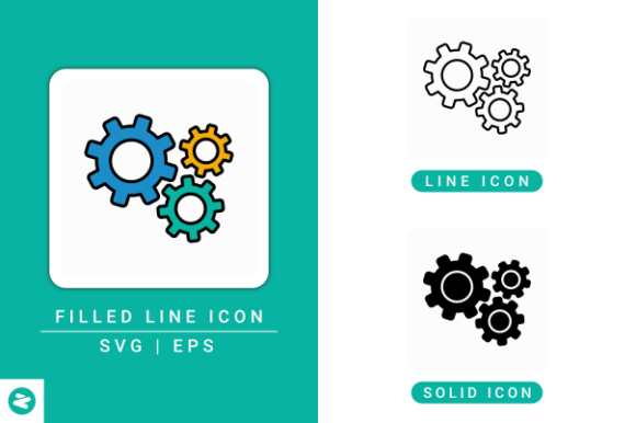 Gear Icons Set: A Powerful Graphic Design Asset for Modern Marketing