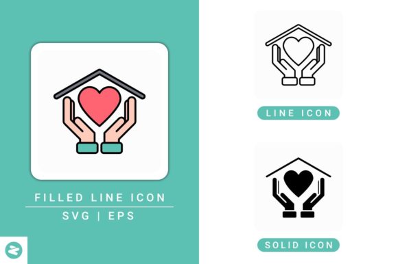 Hand Give Icons Set: A Versatile Graphic Design Asset for Crafters