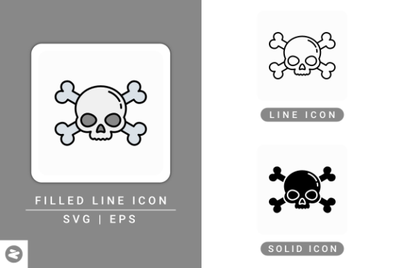 Harmful Icons Set: A Bold Graphic Design Asset for Local Business Branding