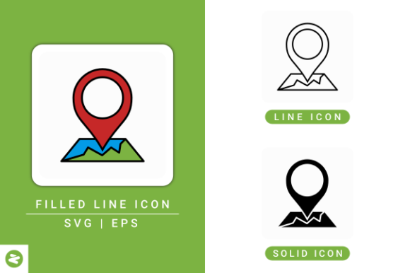 Location Icons Set: A Versatile Graphic Design Asset for Modern Branding