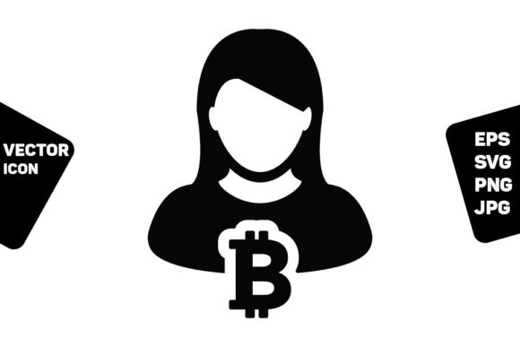 Person Icon Vector Bitcoin Blockchain: A Practical Graphic Design Asset for Handmade Creations
