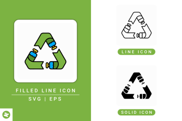 Reuse Icons Set: A Practical Graphic Design Asset for Local Business Branding