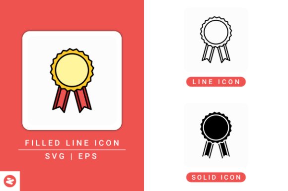 Rosette Icons Set: A Modern Design Asset for Polished Content Publishing