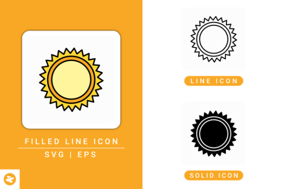 Sun Icons Set: A Versatile Graphic Design Asset for Modern Branding