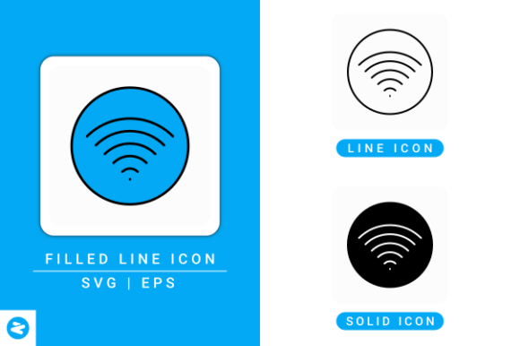 Wifi Icons Set: A Modern Design Asset for Polished Web and Editorial Content